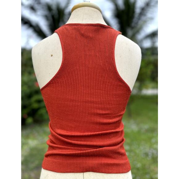 Vintage Nikki Danielle Paris Y2K Shimmer Quality Racerback Tank Top OS (Small) - Picture 2 of 6